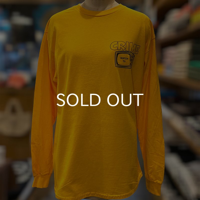 画像6: CRIME ロングスリーブTシャツ / WATCH TV (GOLD) (6)