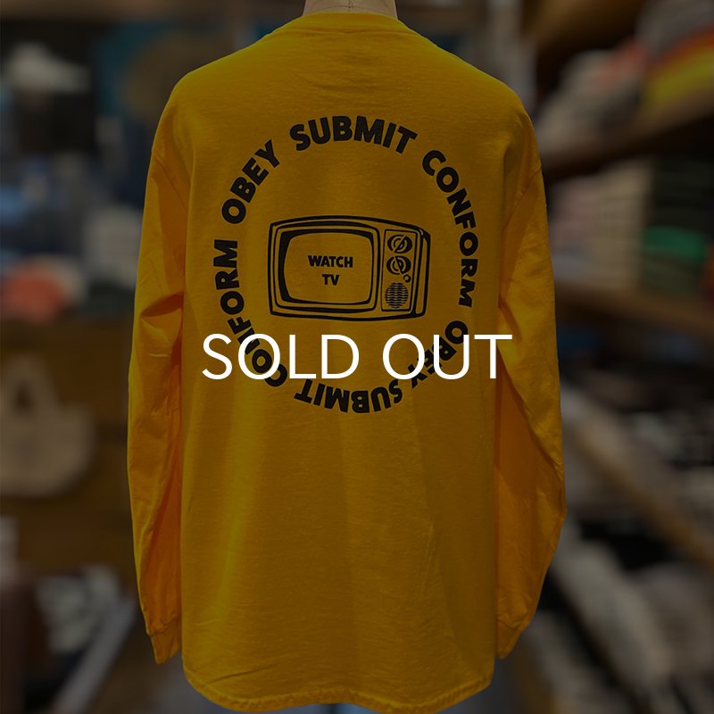 画像7: CRIME ロングスリーブTシャツ / WATCH TV (GOLD) (7)