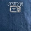 画像4: CRIME Tシャツ / WATCH TV POCKET (NAVY) (4)