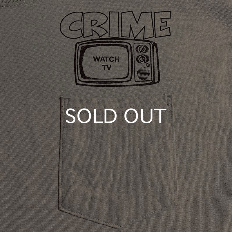 画像4: CRIME Tシャツ / WATCH TV POCKET (SAND) (4)
