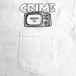 画像4: CRIME Tシャツ / WATCH TV POCKET (WHITE) (4)