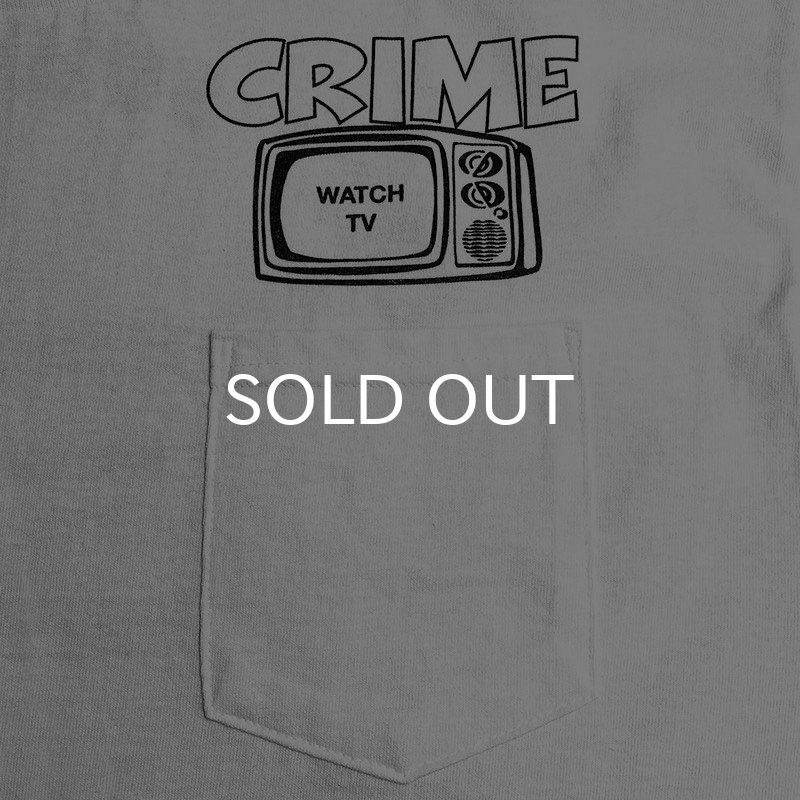 画像4: CRIME Tシャツ / WATCH TV POCKET (WHITE) (4)