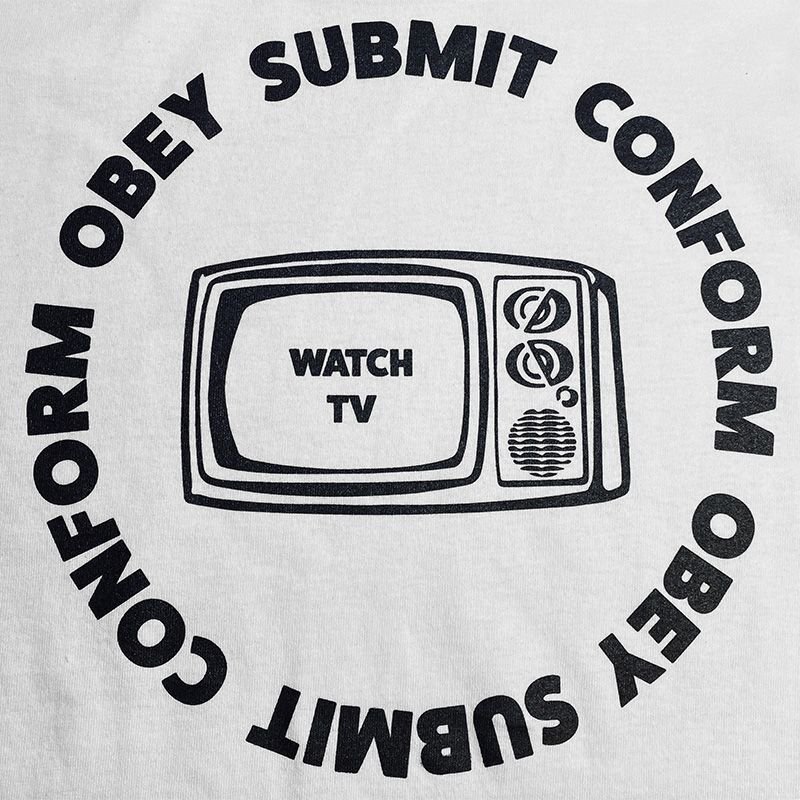 画像4: CRIME ロングスリーブTシャツ / WATCH TV (WHITE) (4)