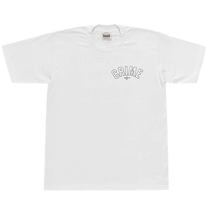 画像2: CRIME EVERYTHING I WANT TO DO IS ILLEGAL Tシャツ HEAVYWEIGHT (WHITE) (2)