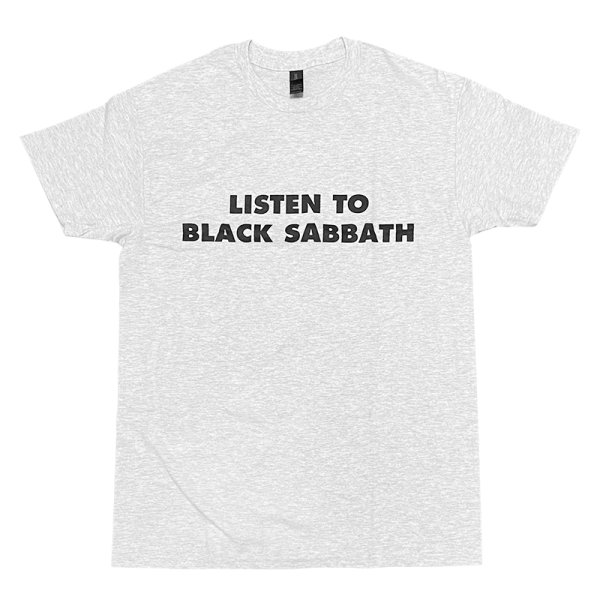 画像1: LISTEN TO BLACK SABBATH Tシャツ (ASH) (1)