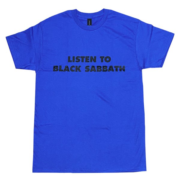 画像1: LISTEN TO BLACK SABBATH Tシャツ (ROYAL BLUE) (1)
