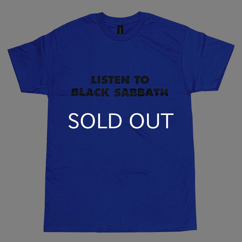 画像1: LISTEN TO BLACK SABBATH Tシャツ (ROYAL BLUE) (1)