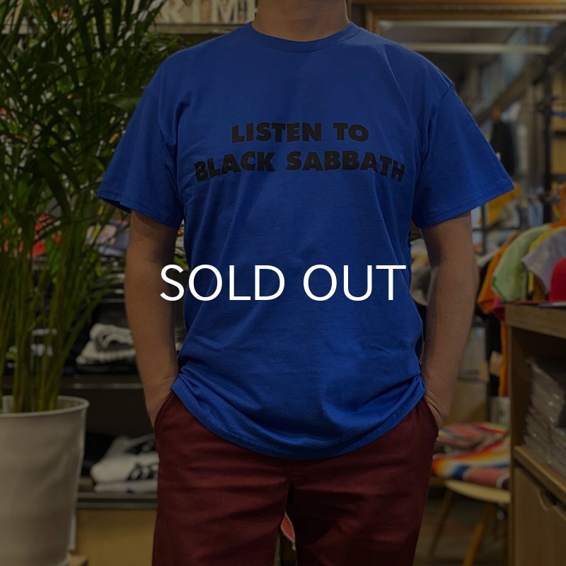 画像2: LISTEN TO BLACK SABBATH Tシャツ (ROYAL BLUE) (2)