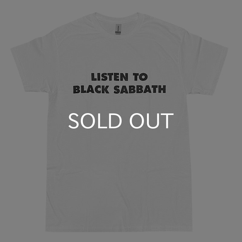 画像1: LISTEN TO BLACK SABBATH Tシャツ (WHITE) (1)