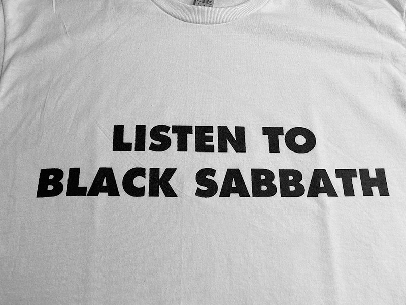 画像3: LISTEN TO BLACK SABBATH Tシャツ (WHITE) (3)