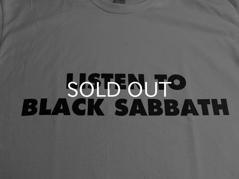 画像3: LISTEN TO BLACK SABBATH Tシャツ (WHITE) (3)