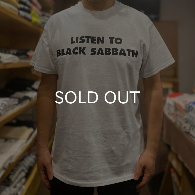 画像2: LISTEN TO BLACK SABBATH Tシャツ (WHITE) (2)