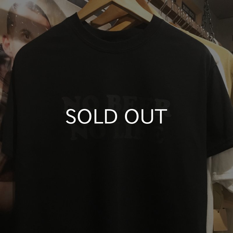 画像3: NO BEER NO LIFE Tシャツ (BLACK/BLACK) (3)