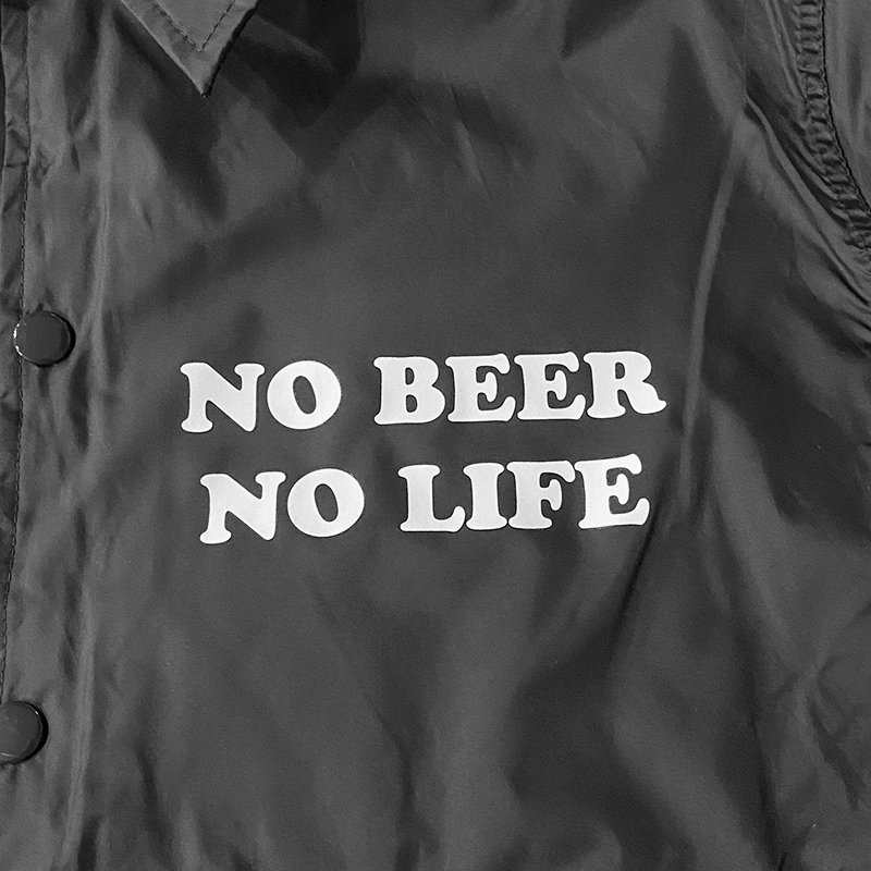 画像8: NO BEER NO LIFE / BOA COACH JACKET (BLACK) (8)