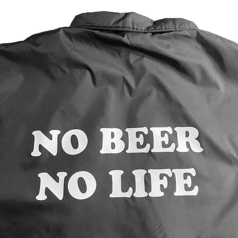 画像10: NO BEER NO LIFE / BOA COACH JACKET (BLACK) (10)