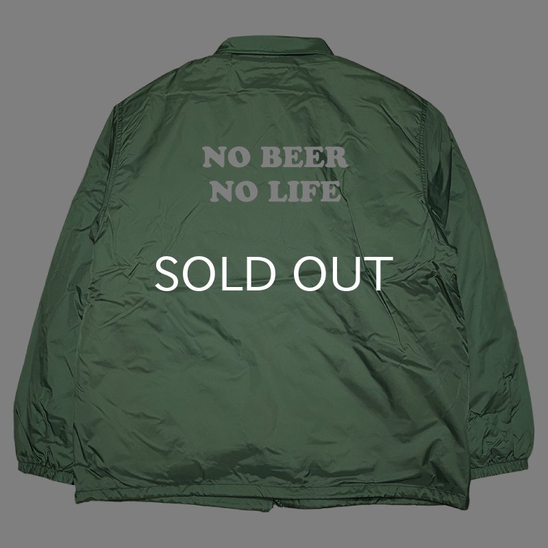 画像2: NO BEER NO LIFE / BOA COACH JACKET (DARK GREEN) (2)
