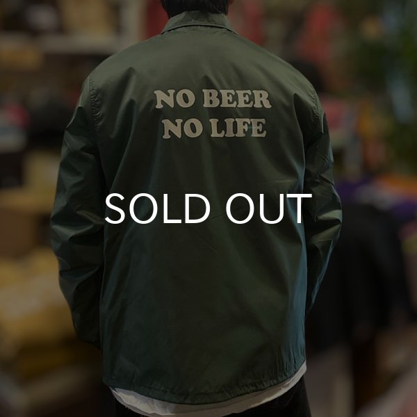 画像1: NO BEER NO LIFE / BOA COACH JACKET (DARK GREEN) (1)