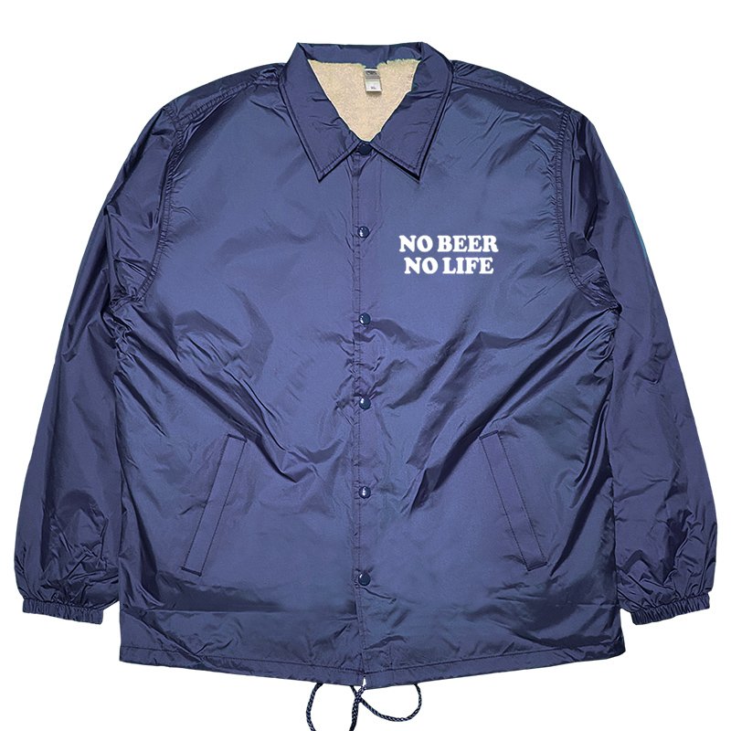 画像1: NO BEER NO LIFE / BOA COACH JACKET (NAVY) (1)