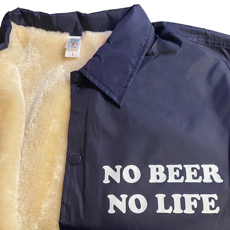 画像7: NO BEER NO LIFE / BOA COACH JACKET (NAVY) (7)