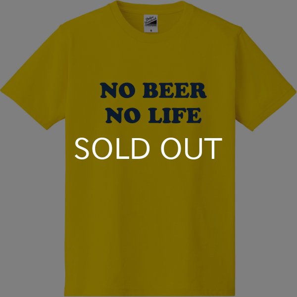 画像1: NO BEER NO LIFE Tシャツ (DAISY/NAVY) (1)