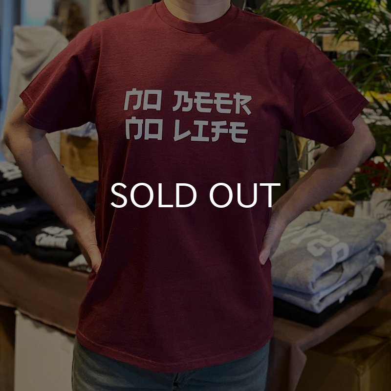 画像3: NO BEER NO LIFE Tシャツ / HARMONY LOGO (MAROON) (3)