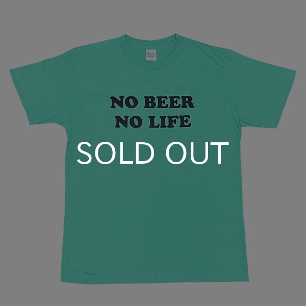 画像1: NO BEER NO LIFE Tシャツ (MINT GREEN) (1)