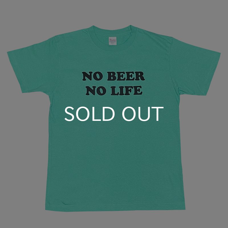 画像1: NO BEER NO LIFE Tシャツ (MINT GREEN) (1)