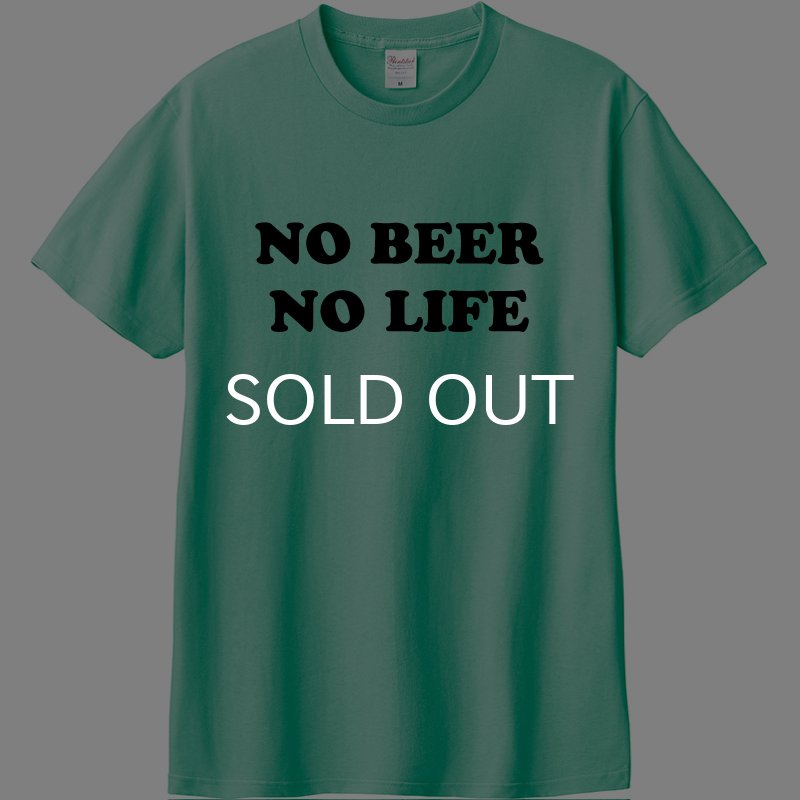 画像2: NO BEER NO LIFE Tシャツ (MINT GREEN) (2)