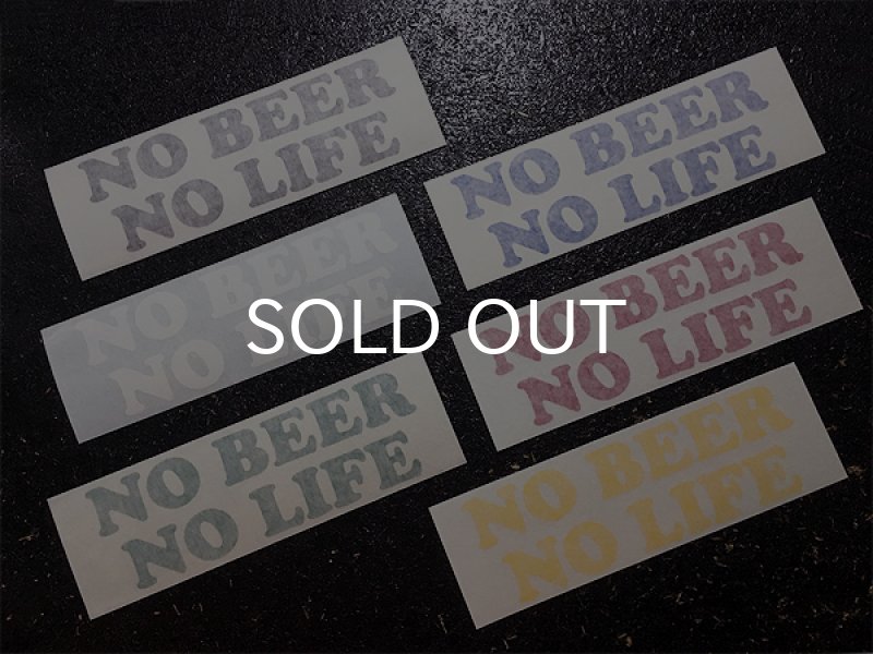 画像1: NO BEER NO LIFE ステッカー (1)