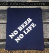 画像1: NO BEER NO LIFE FLEECE BLANKET (NAVY) (1)