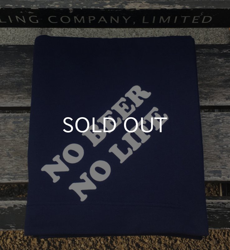 画像1: NO BEER NO LIFE FLEECE BLANKET (NAVY) (1)