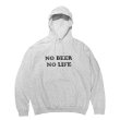 画像1: NO BEER NO LIFE HOODIE (ASH/BLACK) (1)