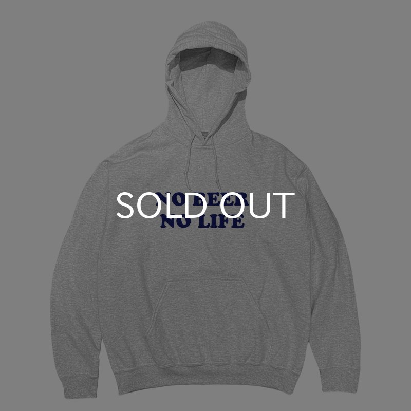 画像1: 【SALE】NO BEER NO LIFE HOODIE (ASH/NAVY) (1)