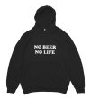 画像1: 【SALE】NO BEER NO LIFE HOODIE (BLACK/WHITE) (1)