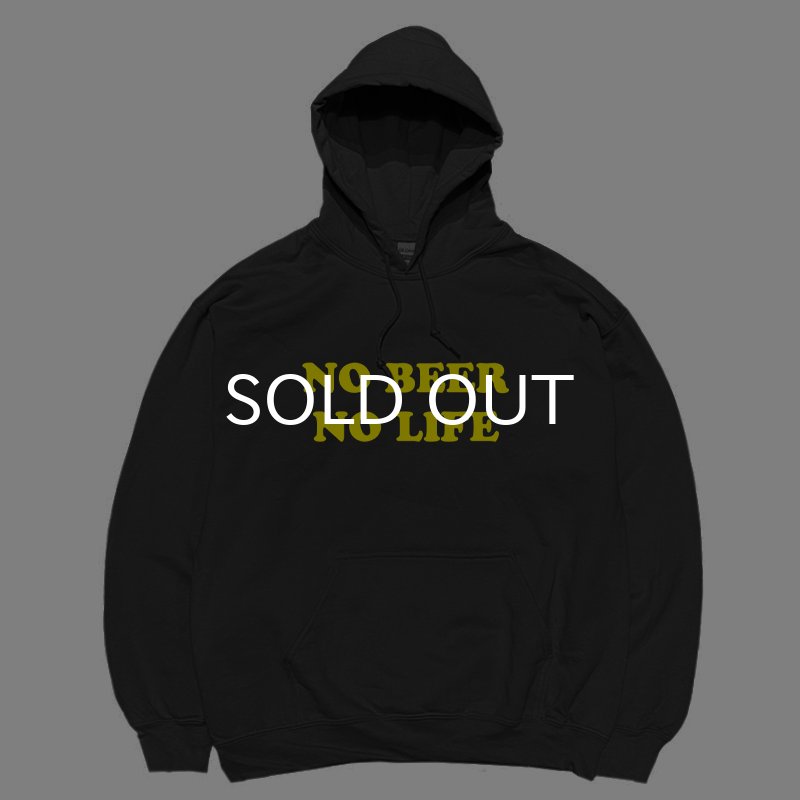画像1: NO BEER NO LIFE HOODIE (BLACK/YELLOW) (1)