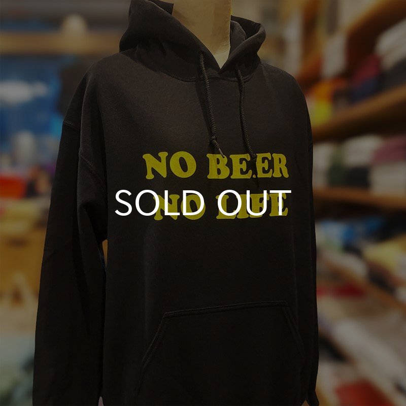 画像2: NO BEER NO LIFE HOODIE (BLACK/YELLOW) (2)