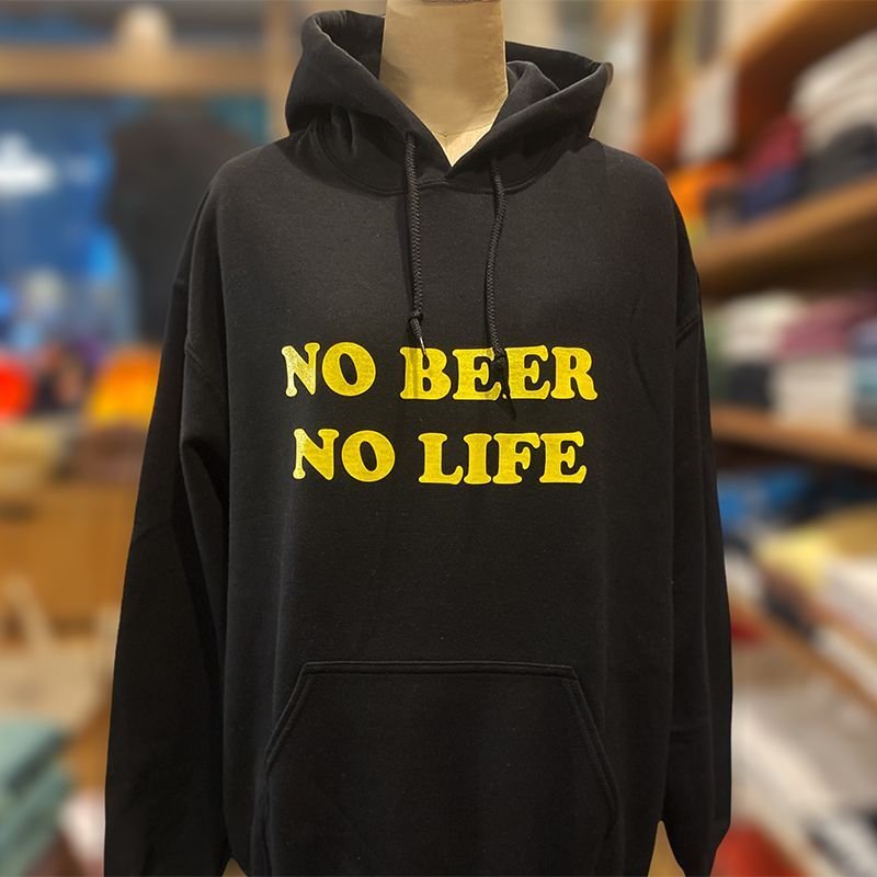 画像3: NO BEER NO LIFE HOODIE (BLACK/YELLOW) (3)