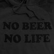 画像4: NO BEER NO LIFE HOODIE (BLACK/BLACK) (4)