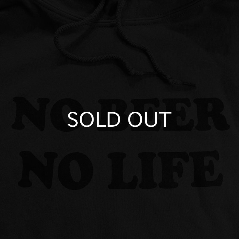 画像4: NO BEER NO LIFE HOODIE (BLACK/BLACK) (4)