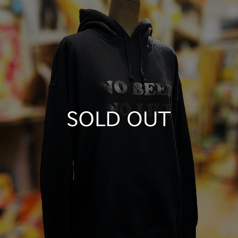 画像3: NO BEER NO LIFE HOODIE (BLACK/BLACK) (3)