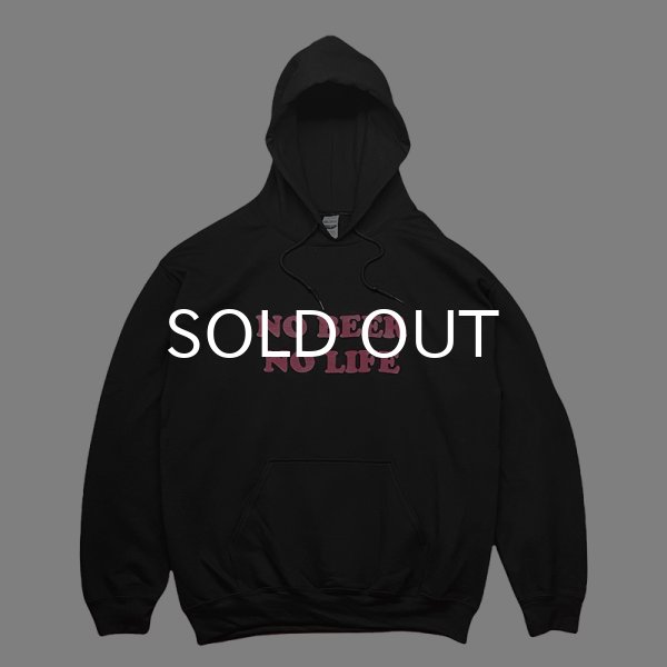 画像1: NO BEER NO LIFE HOODIE (BLACK/ROSE PINK) (1)