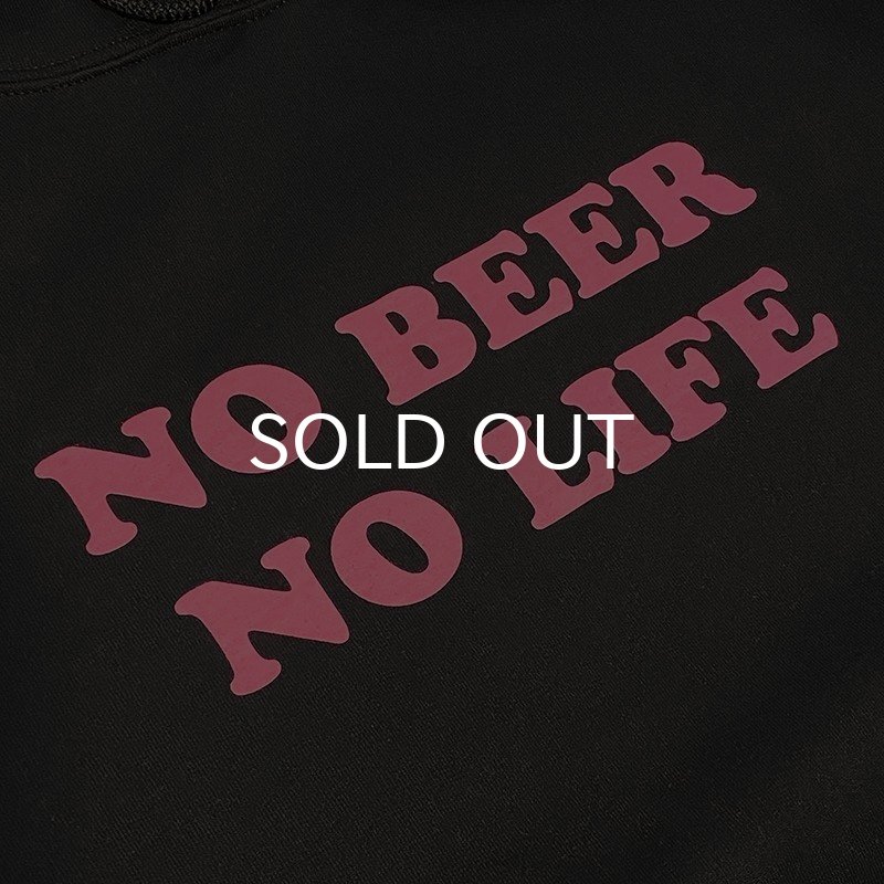 画像3: NO BEER NO LIFE HOODIE (BLACK/ROSE PINK) (3)
