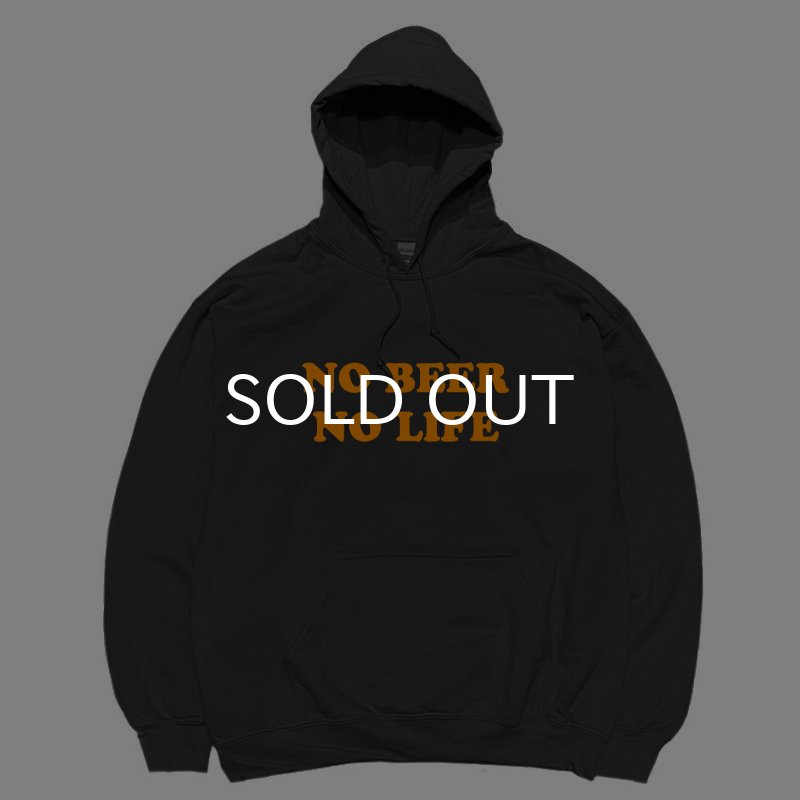 画像1: NO BEER NO LIFE HOODIE (BLACK/ORANGE) (1)