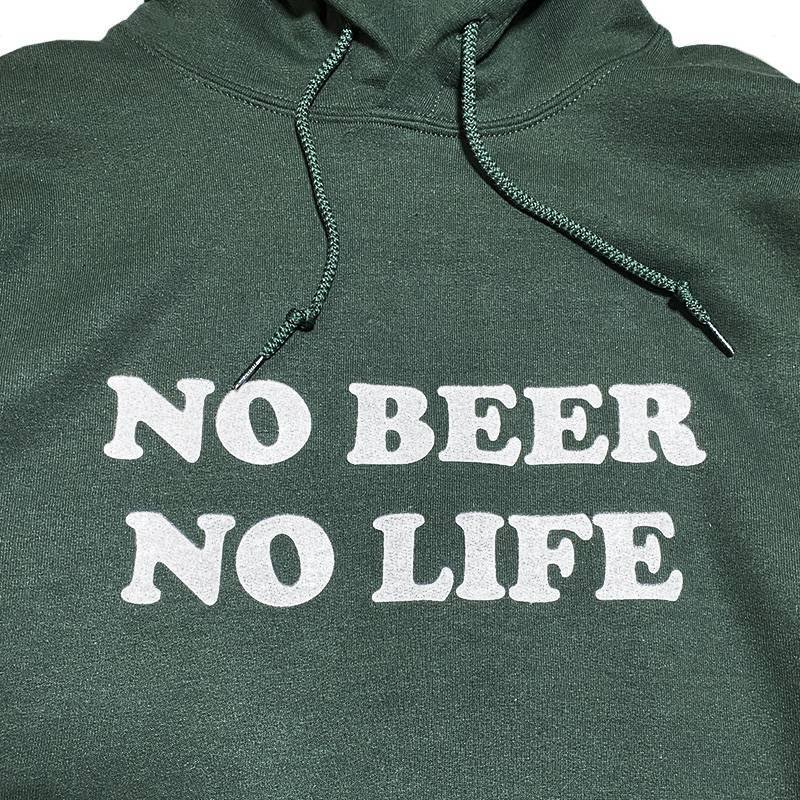 画像2: NO BEER NO LIFE HOODIE (FOREST GREEN) (2)