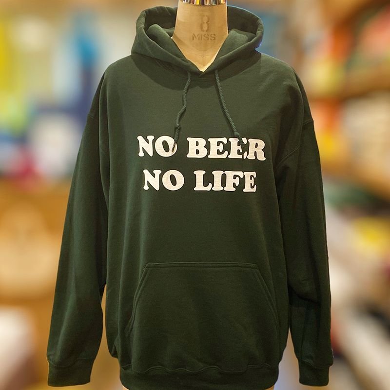 画像3: NO BEER NO LIFE HOODIE (FOREST GREEN) (3)
