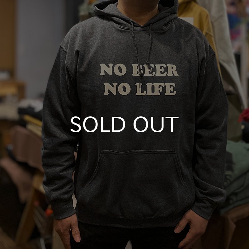 画像2: NO BEER NO LIFE HOODIE (DARK HEATHER) (2)