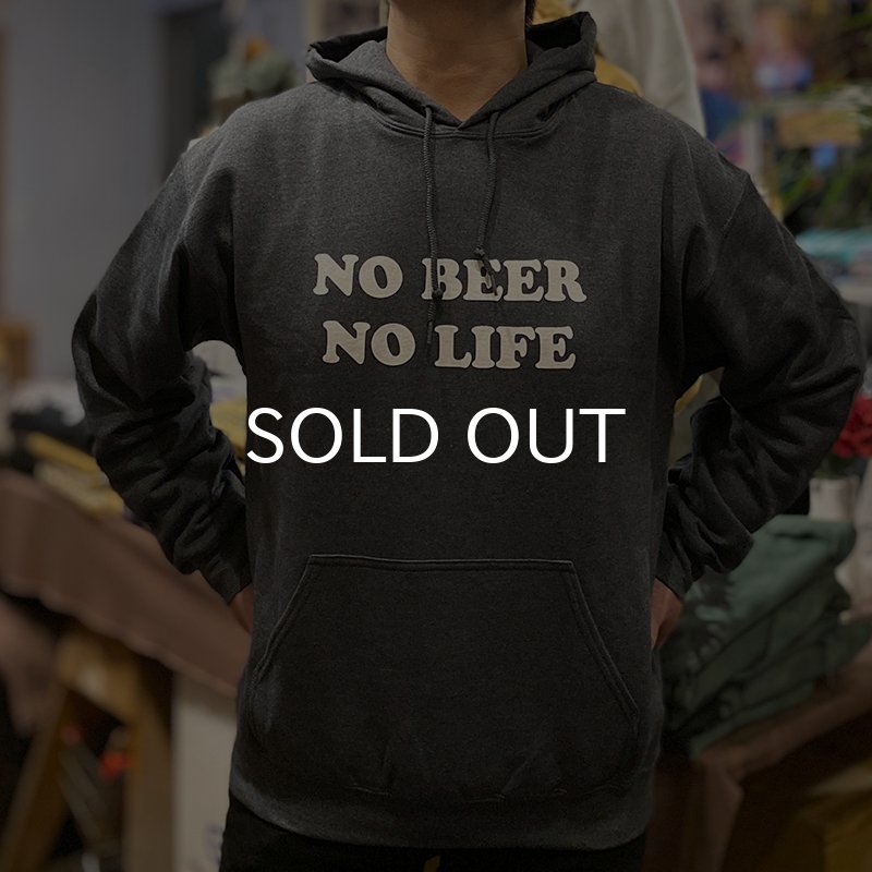 画像3: NO BEER NO LIFE HOODIE (DARK HEATHER) (3)