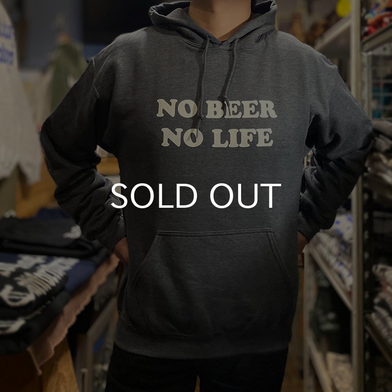 画像5: NO BEER NO LIFE HOODIE (DARK HEATHER) (5)