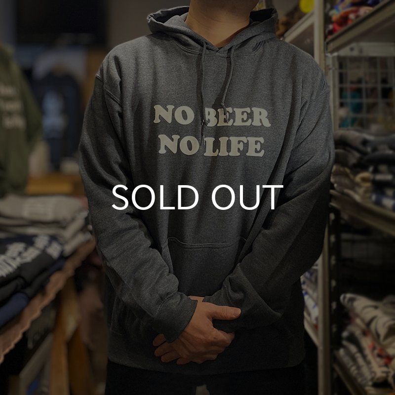 画像4: NO BEER NO LIFE HOODIE (DARK HEATHER) (4)