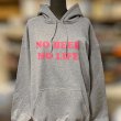 画像2: 【SALE】NO BEER NO LIFE HOODIE (HEATHER GREY/ROSE PINK) (2)